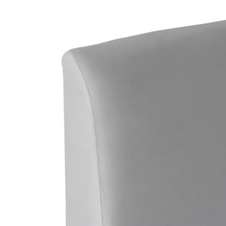 Łóżko 180x200 MARSYLIA Welurowe Szare Z Pojemnikiem