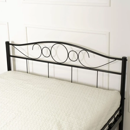 Łóżko 120x200 cm GRIFFIN Czarne