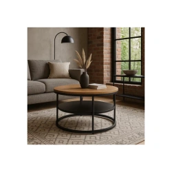 Stolik BEST Dąb/Czarny