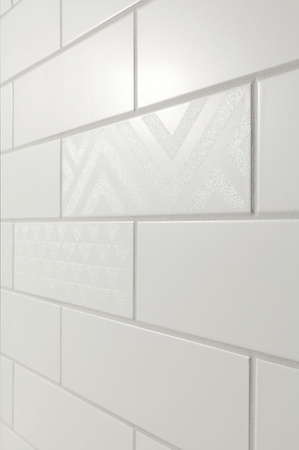 Tubądzin Domino Burano Bar White 7,8x23,7