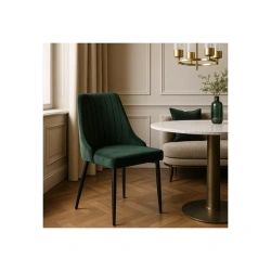 Krzesło BARI Zielone Welurowe