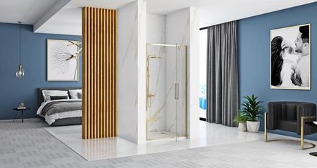 DRZWI PRYSZNICOWE RAPID SWING GOLD 100