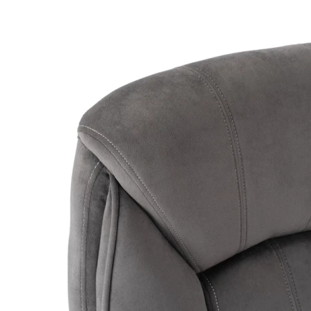 Fotel Obrotowy COMFORT Szary Welurowy