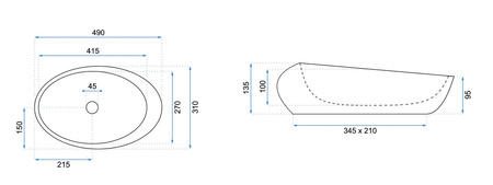 UMYWALKA ROXY C STONE L.GREY - NABLATOWA