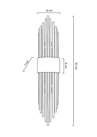 MOOSEE lampa ścienna AMANDA złota