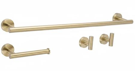 KOMPLET WIESZAKÓW ŁAZIENKOWYCH ARI BRUSH GOLD
