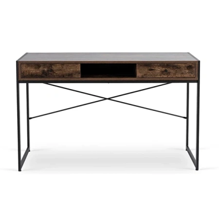 Biurko STEP 123 cm Brązowe/Czarne