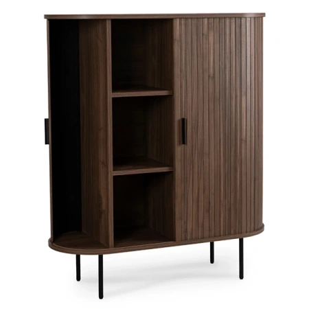 Komoda Dwudrzwiowa Rozsuwana 100 cm TRISH Orzech