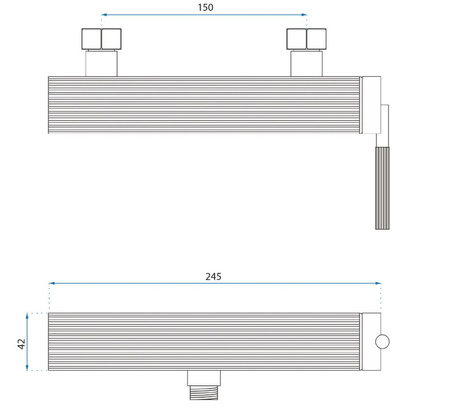 BATERIA PRYSZNICOWA JS-B34804BG ARGON ZŁOTA SZCZOT