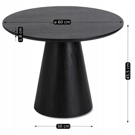 Stolik CASSANDER Czarny