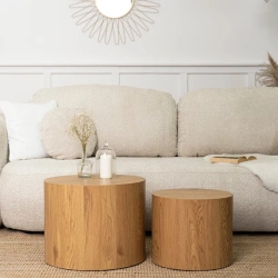 Zestaw Stolików LEILA Dąb naturalny