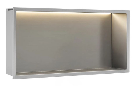 PÓŁKA WNĘKOWA LED 60x30x10 cm BRUSH