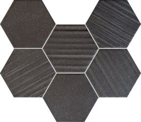 Tubądzin Horizon HEX Black 22,1x28,9