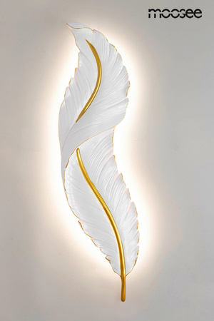 MOOSEE lampa ścienna IKAR 80  biała / złota