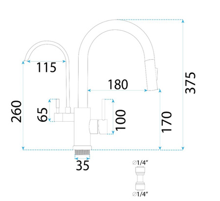 BATERIA KUCHENNA ECO FRESH ZŁOTA