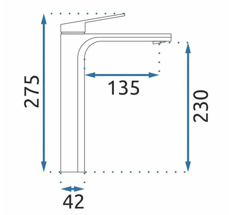 BATERIA UMYWALKOWA MARCO TYTAN WYSOKA