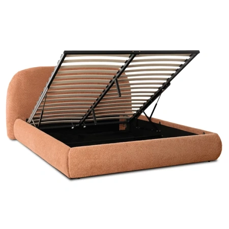 Łóżko 160x200 ROSSO Rude Boucle Z Pojemnikiem