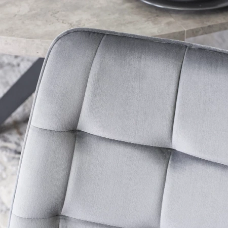 Krzesło RIO Szare Welurowe