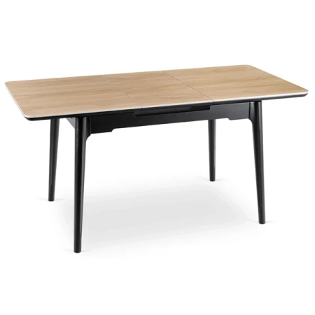 Stół Ceramiczny SAMER 120-160 cm Dąb/Czarny