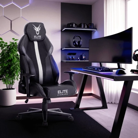 Fotel Obrotowy NEXON Czarny/Biały