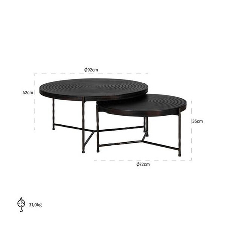 RICHMOND stolik kawowy VENTANA - zestaw