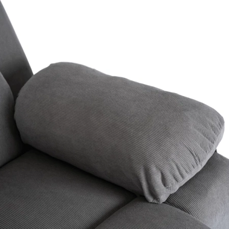 Fotel Masujący z Funkcją Wstawania FENIX Szary