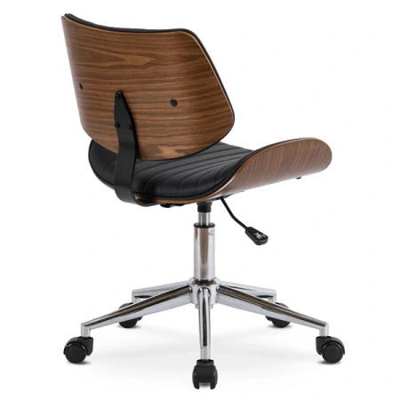 Fotel Obrotowy TEKSAS Czarny Ekoskóra