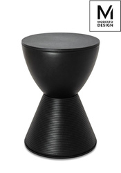 MODESTO stołek TAMBURO czarny - polipropylen