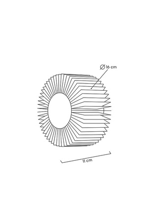 MOOSEE lampa ścienna SUNNY złota
