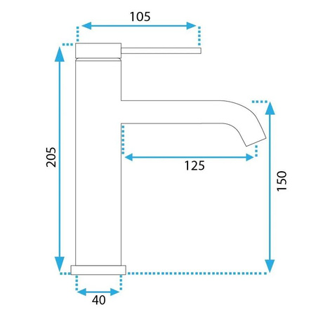 BATERIA UMYWALKOWA JS-B311BRG CLIF MIEDŹ SZCZ NISK