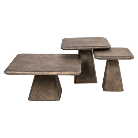 RICHMOND zestaw stolików kawowych MARLIE  złoty