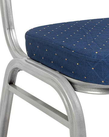 Krzesło bankietowe / konferencyjne ARES   niebieske / srebrne