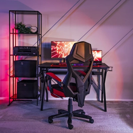 Fotel Obrotowy BING Czarny/czerwony