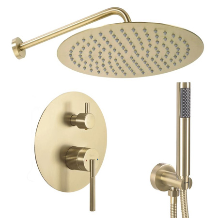 ZESTAW NATRYSKOWY JS-622711BG ARGON ZŁOTY SZCZOTKO