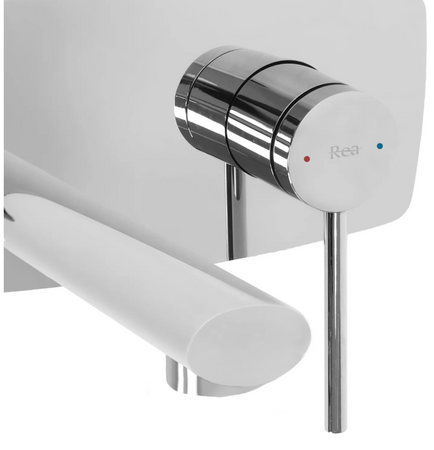 BATERIA UMYWALKOWA PODTYNKOWA OVAL CHROM + BOX