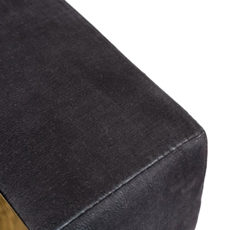 Sofa PALLAZO 3S Trzyosobowa Czarno/Złota