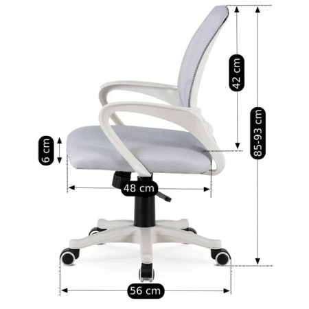 Fotel Obrotowy NATE Szary