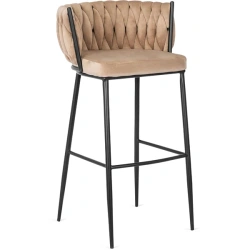 Hoker FLORES Beżowy Welurowy