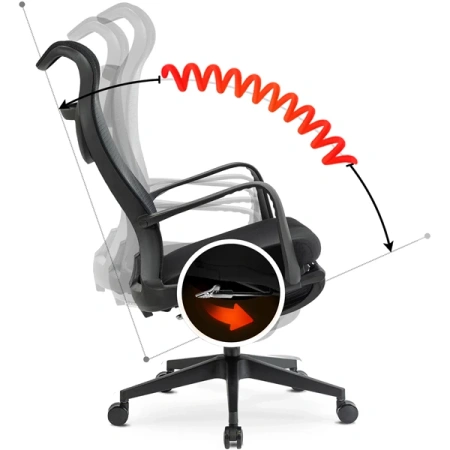 Fotel Obrotowy ACTON Czarny