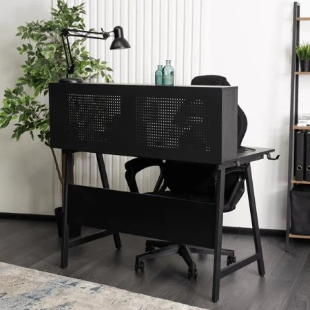 Biurko Gamingowe ROLL 138,5 cm Czarne