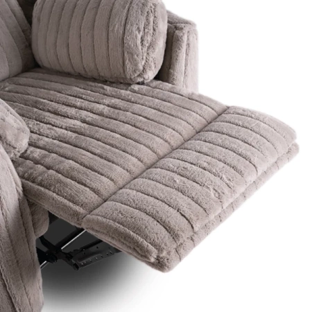 Fotel RAUL Szary Tkanina Pluszowa