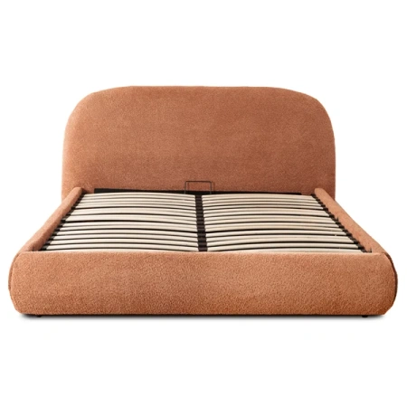 Łóżko 160x200 ROSSO Rude Boucle Z Pojemnikiem