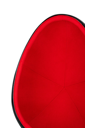 Fotel OVALIA BLACK czerwony - włókno      szklane, metal
