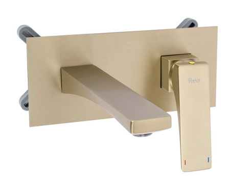 BATERIA UMYWALKOWA PODTYNKOWA JOE ZŁOTA SZCZOTKOWA