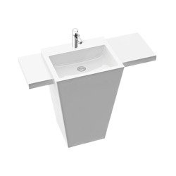 Marmorin Tebe 55 S Umywalka Stojąco-Przyścienna z Półkami