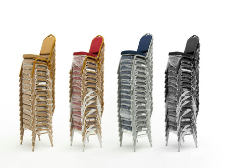 Krzesło bankietowe / konferencyjne HERON  czarne