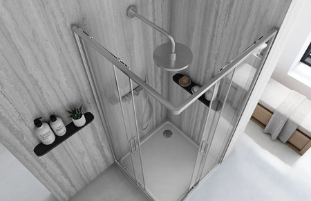 KABINA CITY BRUSH NIKIEL 80X100