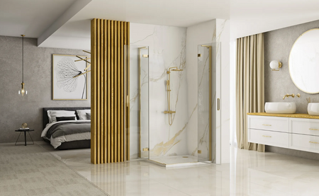 KABINA HUGO BRUSH GOLD 80x80