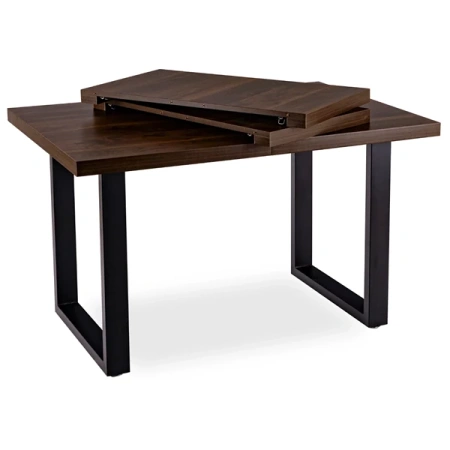 Stół TOMAS 130-230 cm Orzech/Czarny