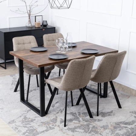 Krzesło RICK 2 Beżowe Tapicerowane